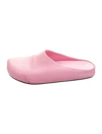 Pre-owned Marni Leather Loafers In Pink