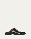 Marni Bambi 3.0 Moccasin Sabot Made Of Brushed Calfskin In Black