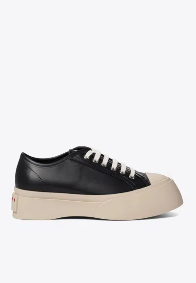 Marni Leather Low-top Platform Sneakers