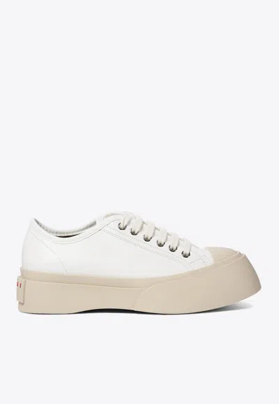 Marni Leather Low-top Platform Sneakers