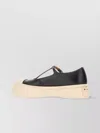 Marni Leather Mary Ballerinas With Oversized Platform Sole
