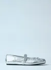 Marni Women Leather Mary Jane Shoes In Silver