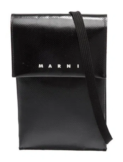 Pre-owned Marni Leather Minaudière In Black