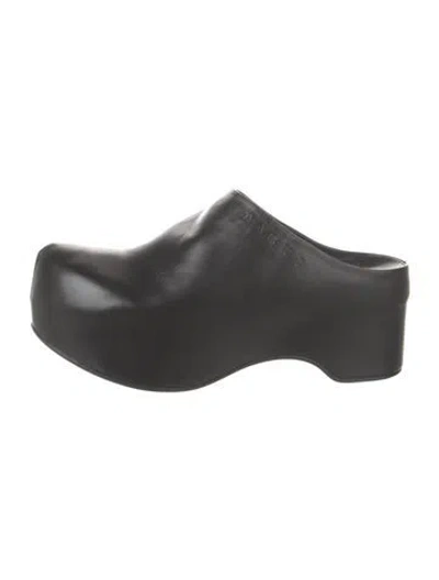 Pre-owned Marni Leather Mules In Black