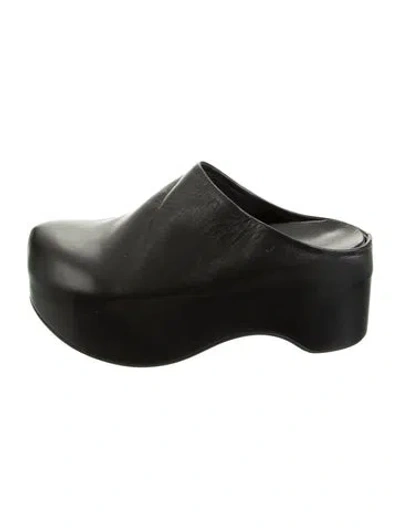 Pre-owned Marni Leather Mules In Black