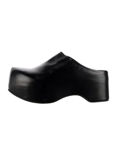Pre-owned Marni Leather Mules In Black