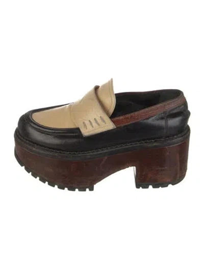 Pre-owned Marni Leather Mules In Multi