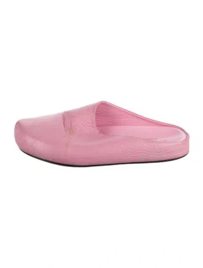 Pre-owned Marni Leather Mules In Pink