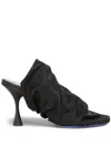 Marni Leather Sandals In Schwarz