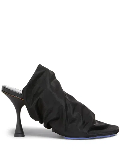 Marni Leather Sandals In Schwarz