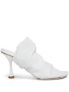 Marni Leather Mules In Weiss