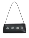 Marni Rectangular Leather Baguette Shoulder Strap