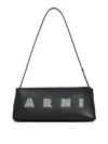 Marni Rectangular Shoulder Bag With Gold-tone Hardware In Black