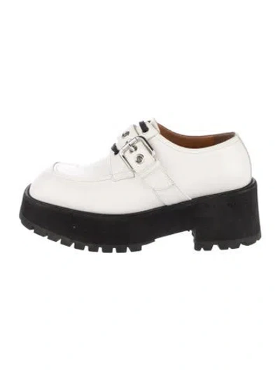 Pre-owned Marni Leather Oxfords In Black