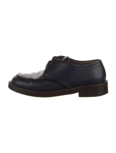Pre-owned Marni Leather Oxfords In Blue