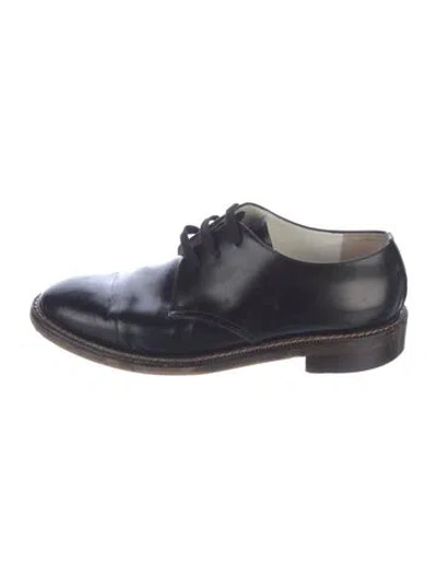 Pre-owned Marni Leather Oxfords In Blue