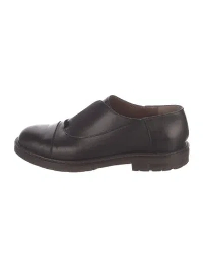 Pre-owned Marni Leather Oxfords In Brown