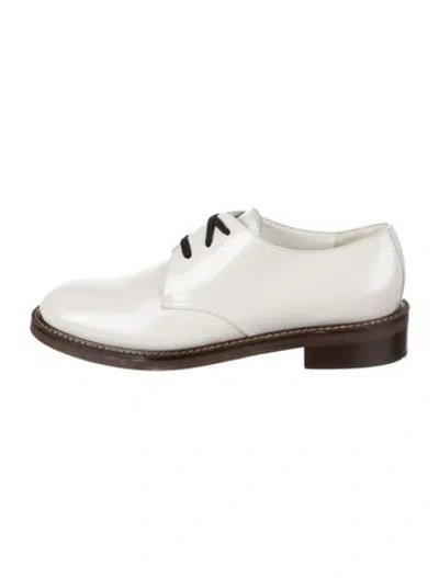 Pre-owned Marni Leather Oxfords In Grey