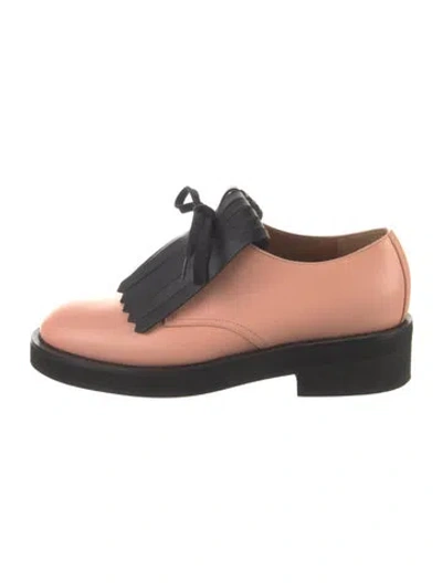 Pre-owned Marni Leather Oxfords In Neutral