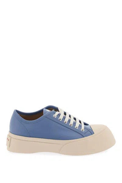 Marni Leather Pablo Sneakers In Gnawed Blue