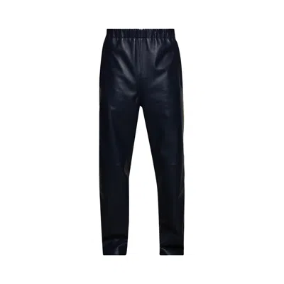 Pre-owned Marni Leather Pant 'blue China' | Men's Size 56