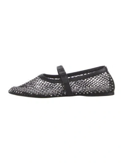 Pre-owned Marni Leather Patterned Mary Jane Flats In Black