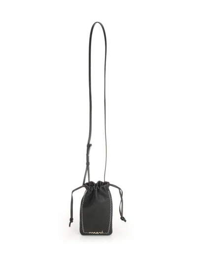 Marni Leather Phone Holder Handbags Black