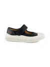 Marni Leather Platform Sneakerinas In Black