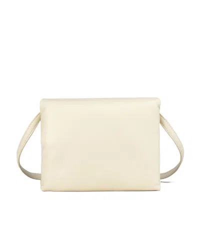 Marni Prisma Foldover Top Pouch In White