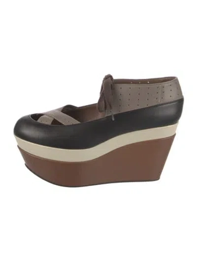 Pre-owned Marni Leather Pumps In Brown