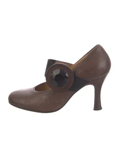 Pre-owned Marni Leather Pumps In Brown