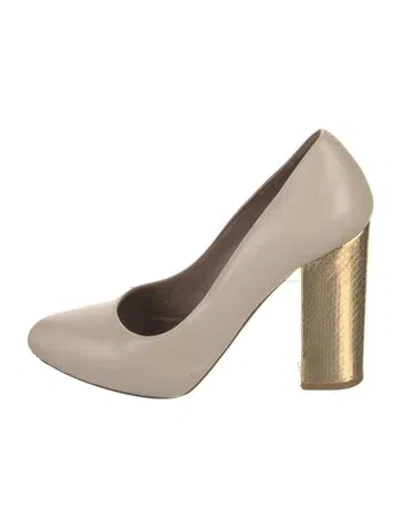 Pre-owned Marni Leather Pumps In Gold