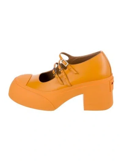 Pre-owned Marni Leather Pumps In Orange
