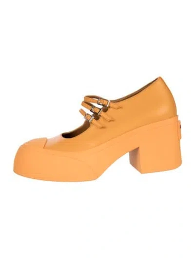 Pre-owned Marni Leather Pumps In Orange