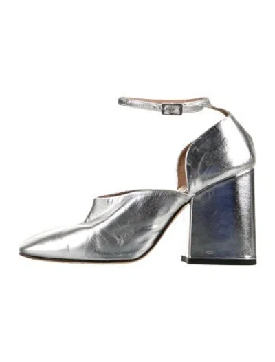 Pre-owned Marni Leather Pumps In Silver
