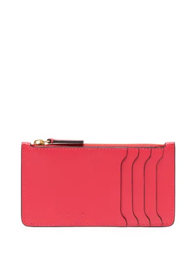 Marni Leather Purse In Pink