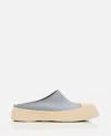 Marni Leather Sabot In Sky Blue