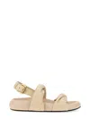 Marni Knotted Design Leather Sandals With Adjustable Buckle