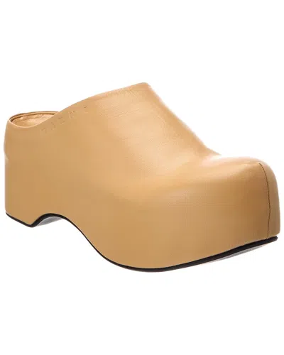 Marni Leather Sandal In Orange