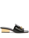 Marni Black Leather Trunkaroo Sandal In Black