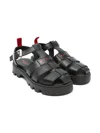 Marni Leather Sandals In Black