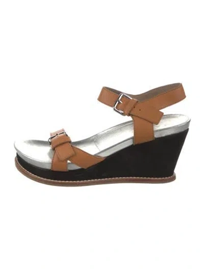 Pre-owned Marni Leather Sandals In Black