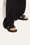 Marni Woman Sandals Black Size 6 Soft Leather In Black