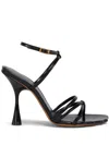 Marni Leather Sandals In Black