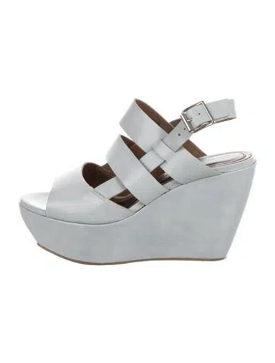 Pre-owned Marni Leather Sandals In Blue
