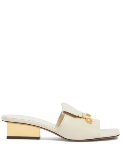 Marni Leather Sandals In Neutrals
