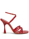 Marni Leather Sandals In Red
