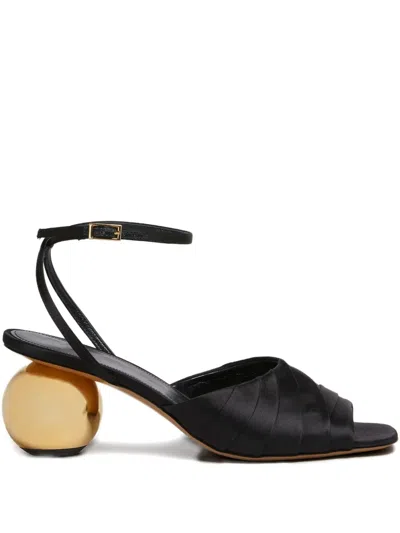 Marni Leather Sculptural Heel Sandals