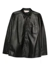 Marni Leather Shirt In Multi