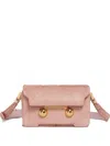 Marni Leather Shoulder Bag In 00c13 Pink Gummy